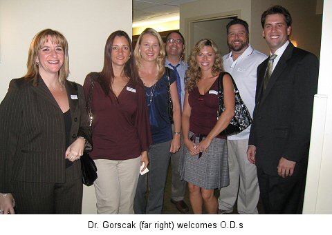 Dr. Gorscak (far right) welcomes O.D.s