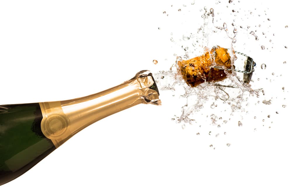 Be Careful When Popping Those Champagne Corks!